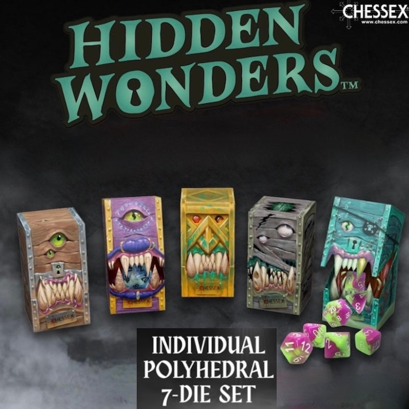 Chessex Hidden Wonders - 1 x Mystery 7 Dice Polyset LTD EDITION