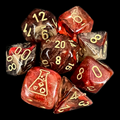 Chessex LAB 8 Borealis Cosmos With Gold 7 Dice Polyset + Bonus D6