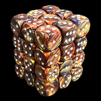 Chessex Lustrous Gold & Silver 36 x D6 Dice Set