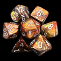 Chessex Lustrous Gold & Silver 7 Dice Polyset