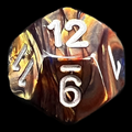 Chessex Lustrous Gold & Silver D12 Dice
