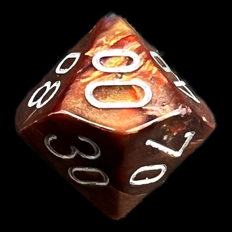 Chessex Lustrous Gold & Silver Percentile Dice