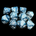 Chessex Lustrous Slate 10 x D10 Dice Set - Discontinued
