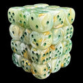 Chessex Marble Green & Dark Green 36 x D6 Dice Set