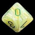 Chessex Marble Green & Dark Green D10 Dice