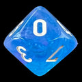 Chessex Nebula Aura & White Luminary Glow In Dark D10 Dice
