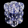 Chessex Nebula Black 12 x D6 Dice Set