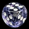 Chessex Nebula Black 16mm D6 Spot Dice