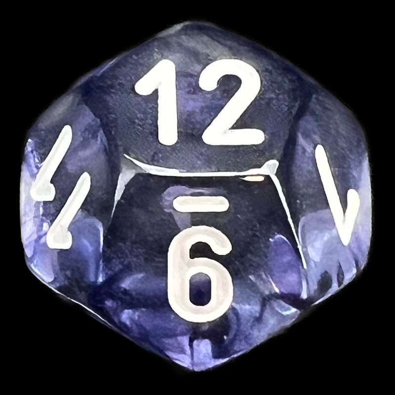 Chessex Nebula Black D12 Dice