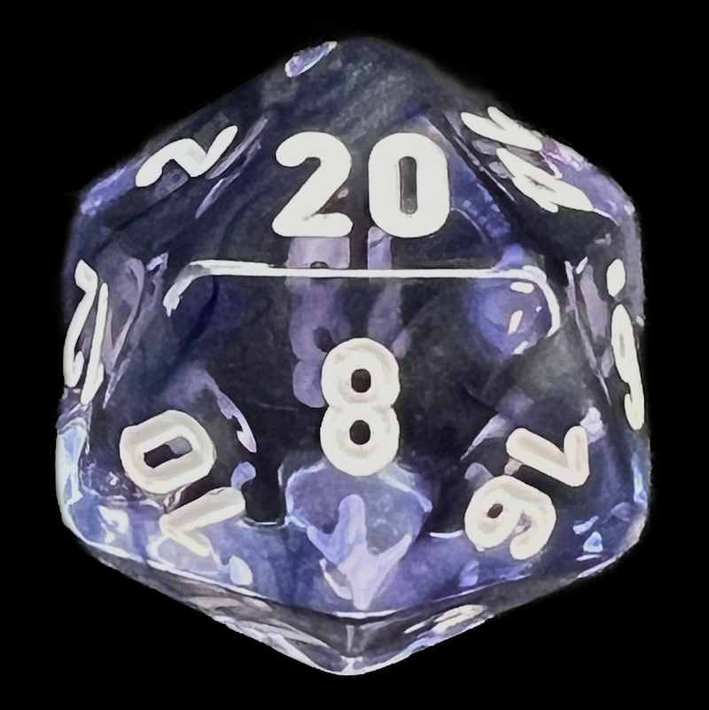 Chessex Nebula Black D20 Dice