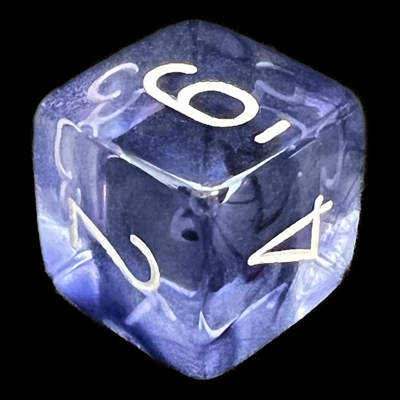 Chessex Nebula Black D6 Dice