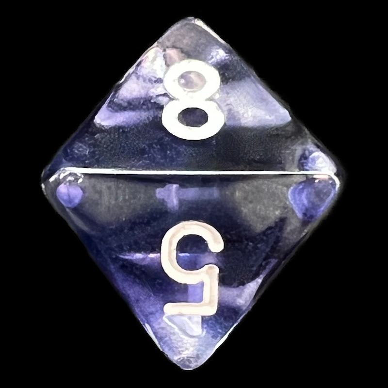 Chessex Nebula Black D8 Dice