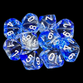 Chessex Nebula Dark Blue 10 x D10 Dice Set