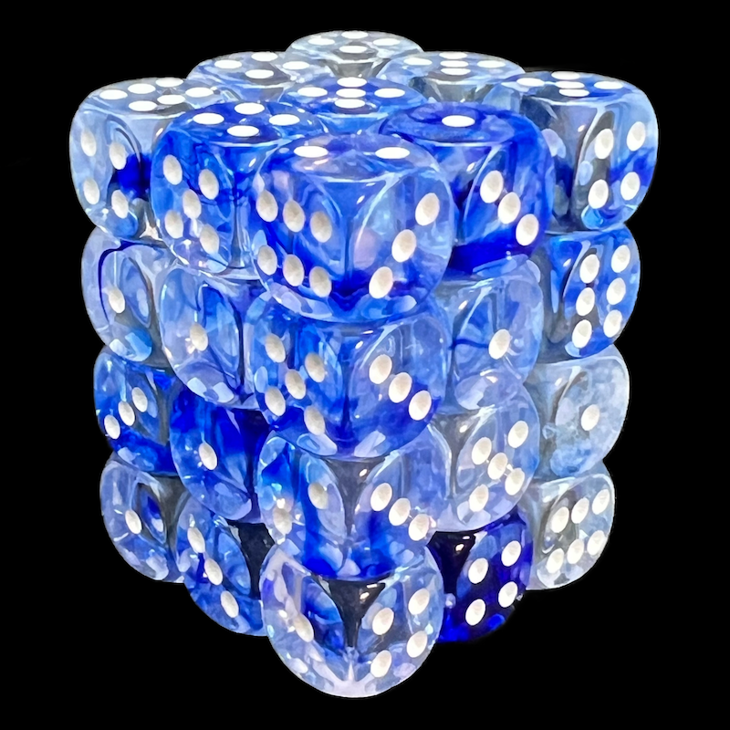 Chessex Nebula Dark Blue 36 x D6 Dice Set