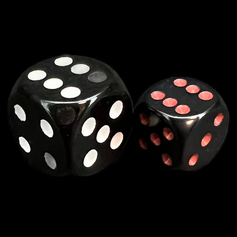 Chessex Opaque Black & Red 36 x D6 Dice Set