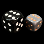 Chessex Opaque Dark Grey & Copper 36 x D6 Dice Set