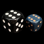 Chessex Opaque Dusty Blue & Gold 36 x D6 Dice Set