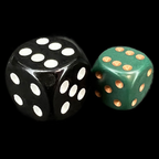 Chessex Opaque Dusty Green & Copper 36 x D6 Dice Set