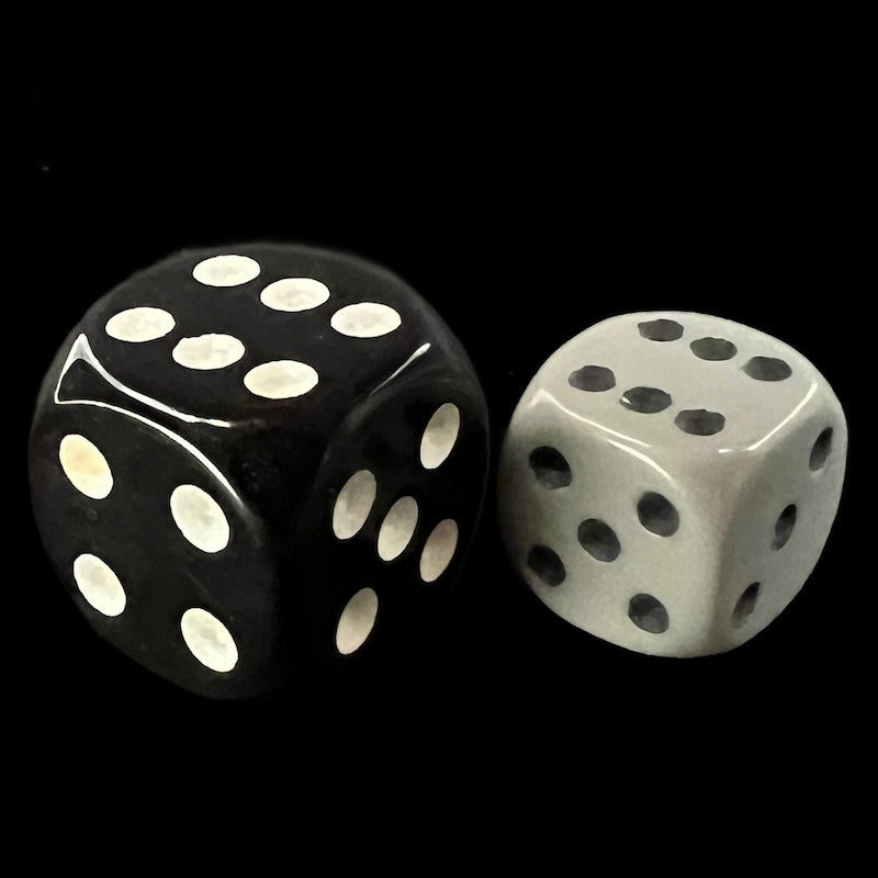 Chessex Opaque Grey & Black 36 x D6 Dice Set