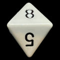 Chessex Opaque Grey & Black D8 Dice
