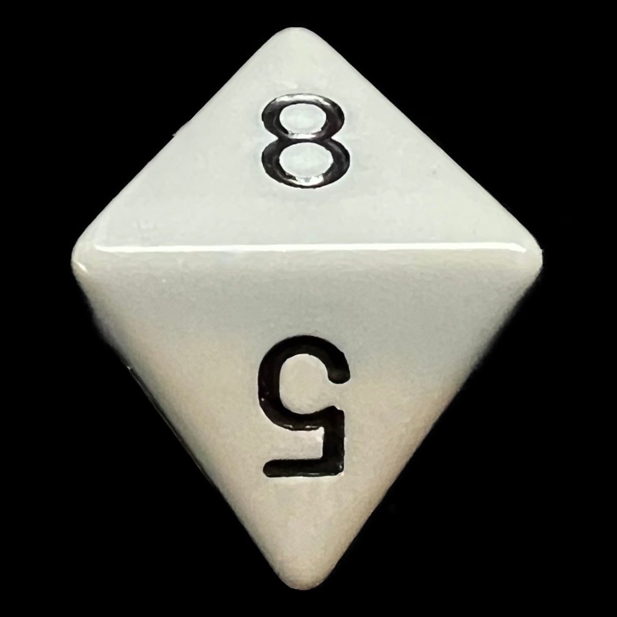 Chessex Opaque Grey & Black D8 Dice