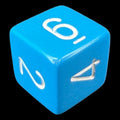 Chessex Opaque Light Blue & White D6 Dice