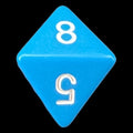 Chessex Opaque Light Blue & White D8 Dice