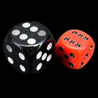 Chessex Opaque Orange & Black 36 x D6 Dice Set