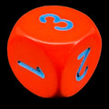 Chessex Opaque Orange & Blue D3 Dice