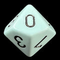 Chessex Opaque Pastel Blue & Black D10 Dice