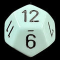 Chessex Opaque Pastel Blue & Black D12 Dice