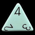 Chessex Opaque Pastel Blue & Black D4 Dice