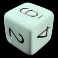 Chessex Opaque Pastel Blue & Black D6 Dice