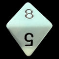 Chessex Opaque Pastel Blue & Black D8 Dice