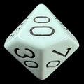 Chessex Opaque Pastel Blue & Black Percentile Dice