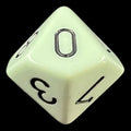 Chessex Opaque Pastel Green & Black D10 Dice