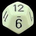 Chessex Opaque Pastel Green & Black D12 Dice