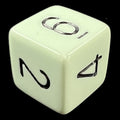 Chessex Opaque Pastel Green & Black D6 Dice