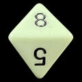 Chessex Opaque Pastel Green & Black D8 Dice