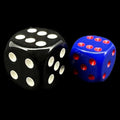 Chessex Opaque Purple & Red 12mm D6 Spot Dice - Discontinued