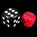 Chessex Opaque Red & Black 12mm D6 Spot Dice