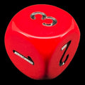 Chessex Opaque Red & Black D3 Dice