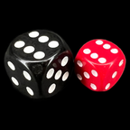 Chessex Opaque Red & White 36 x D6 Dice Set