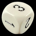 Chessex Opaque White & Black D3 Dice