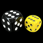 Chessex Opaque Yellow & Black 36 x D6 Dice Set