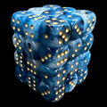 Chessex Phantom Teal & Gold 36 x D6 Dice Set