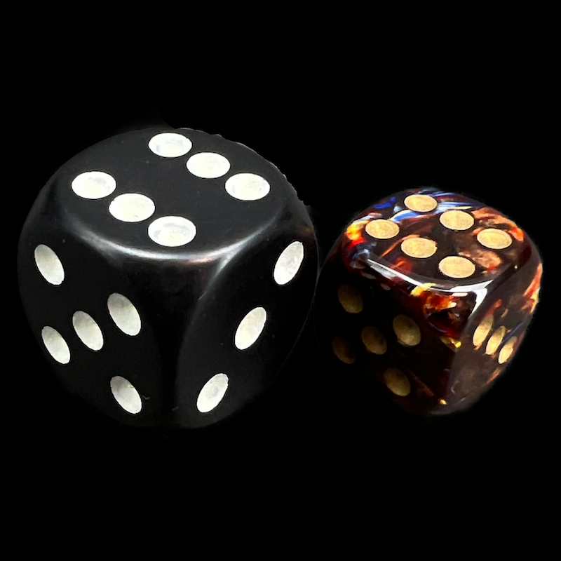 Chessex Scarab Blue Blood & Gold 36 x D6 Dice Set