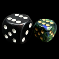 Chessex Scarab Jade & Gold 12mm D6 Spot Dice