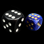 Chessex Scarab Royal Blue & Gold 36 x D6 Dice Set