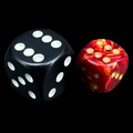 Chessex Scarab Scarlet & Gold 12mm D6 Spot Dice